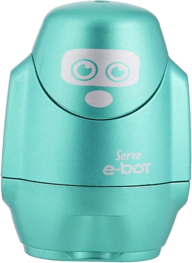 Serve SV-EBOT1MYSL E-bot 2 in 1 Eraser and Sharpener - Metallic Green